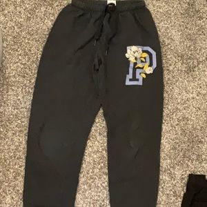PINK sweat pants  size xs dark grey